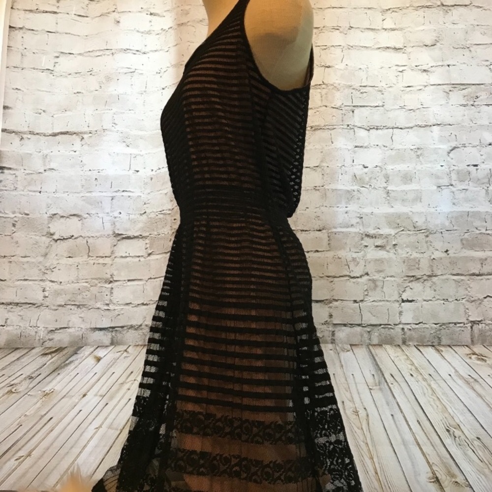 🧡2/$25 Maison Jules Black Lace Overlay Dress - Picture 2 of 4